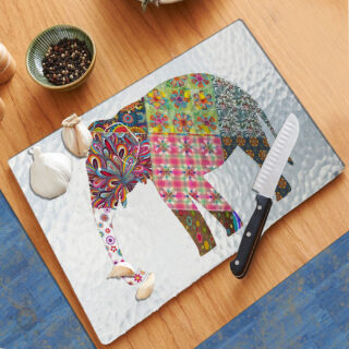African Elephant Pattern - Cutting Board