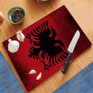 Albanian Flag - Cutting Board