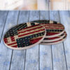 American Flag Collage - Drink Coaster Gift Set