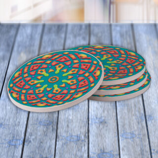 Aqua Neon - Drink Coaster Gift Set