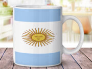 Argentina Flag Portrait - Coffee Mug