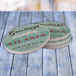 Atlanta Georgia Greetings - Drink Coaster Gift Set