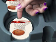 Basketball Hoop Basketball - Car Coasters