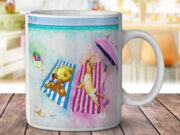 Beach Chihuahua Cocker Spaniel Summer Party - Coffee Mug