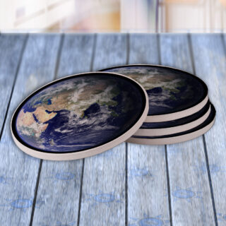 Blue Earth - Drink Coaster Gift Set