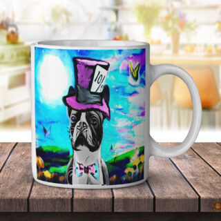 Boston Terrier Mad Hatter - Coffee Mug