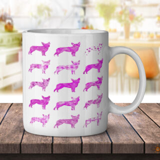 Boston Terrier Painting Pattern - Coffee Mug