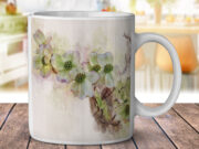 Botanical Dogwood Petal Watercolor - Coffee Mug