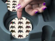 Bull Terrier Dog - Car Coasters