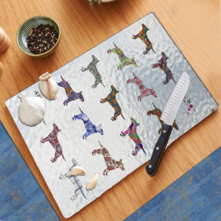 Bull Terrier Pattern - Cutting Board