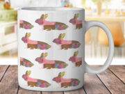 Bunny Rabbit Pattern - Coffee Mug