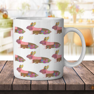 Bunny Rabbit Pattern - Coffee Mug