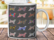 Candy Afghan Hound Dog - Coffee Mug