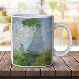 Claude Monet Woman With A Parasol - Coffee Mug