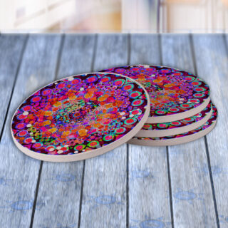 Color Splatter Trip - Drink Coaster Gift Set