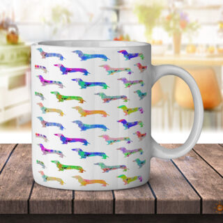 Dachshund Dots - Coffee Mug