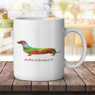 Dachshund Wood Color Wash - Coffee Mug