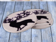 Deer Buck Art - Drink Coaster Gift Set