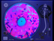 Donut Sprinkles Black Light - GLOW - GLOW SERIES Turntable Slipmat