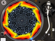 Flame Spokes - Turntable Slipmat