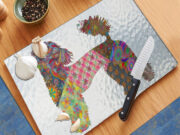 French Poodle Pattern - Cutting Board