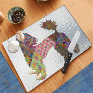 French Poodle Pattern - Cutting Board