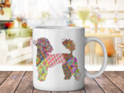 French Poodle Pattern - Coffee Mug