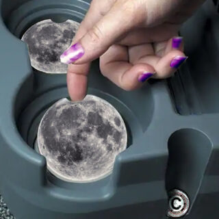 Full Moon - Car Coasters