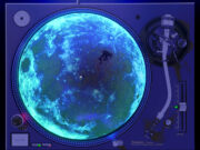 Full Moon Black Light - GLOW - GLOW SERIES Turntable Slipmat