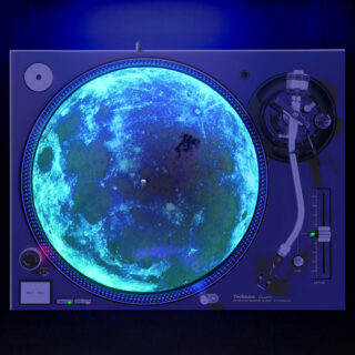 Full Moon Black Light - GLOW - GLOW SERIES Turntable Slipmat