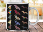 German Shepherd Pattern - Coffee Mug