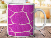 Giraffe Skin Pink Sparkle - Coffee Mug