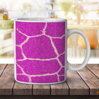 Giraffe Skin Pink Sparkle - Coffee Mug