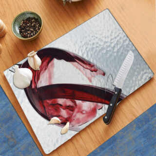 Glass of Wine - Cutting Board