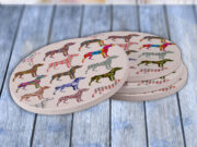 Great Dane Dog Pattern - Drink Coaster Gift Set