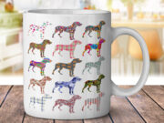 Great Dane Dog Pattern - Coffee Mug