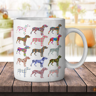 Great Dane Dog Pattern - Coffee Mug