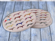 Greyhound Dog - Drink Coaster Gift Set