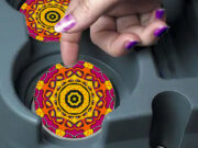 Hippy Sunshine - Car Coasters