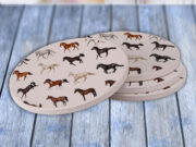 Horse Mare Foal - Drink Coaster Gift Set