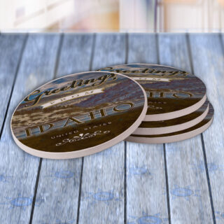 Idaho United States Greetings - Drink Coaster Gift Set