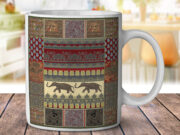 Indian Elephant Tapestry - Coffee Mug