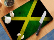 Jamaica Flag - Cutting Board