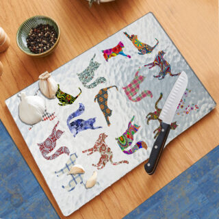 Kitty Cat Pattern - Cutting Board