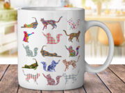 Kitty Cat Pattern - Coffee Mug