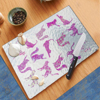 Kitty Cat Pink - Cutting Board