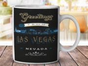 Las Vegas Night Greetings - Coffee Mug