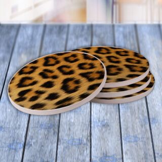 Leopard - Drink Coaster Gift Set