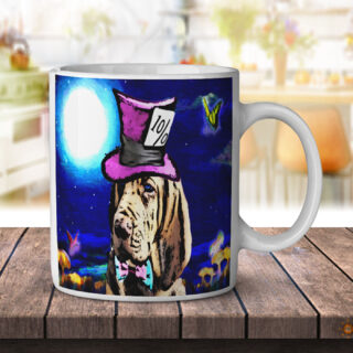 Mad Hatter Bloodhound - Coffee Mug