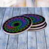 Mardi Gras Rainbow - Drink Coaster Gift Set